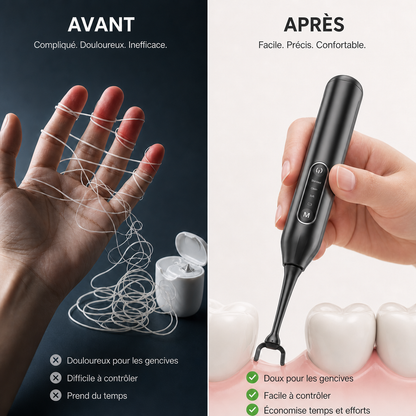Le seul fil dentaire électrique rechargeable